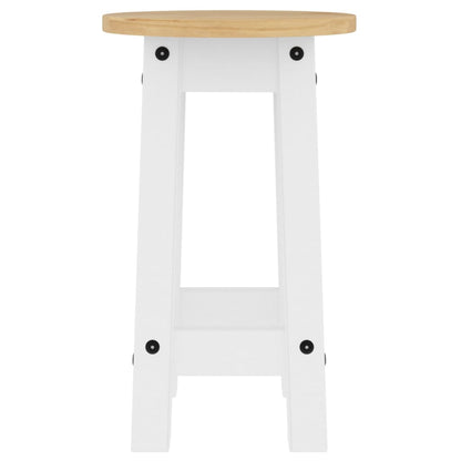 vidaXL 3-tlg. Bar-Set Weiß Massivholz Kiefer