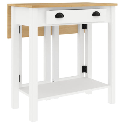 vidaXL 3-tlg. Bar-Set Weiß Massivholz Kiefer