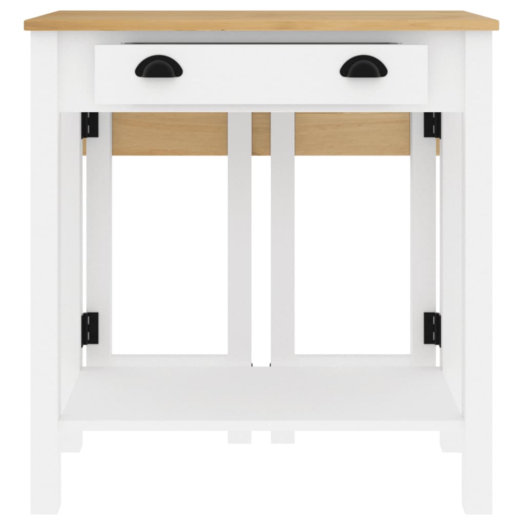 vidaXL 3-tlg. Bar-Set Weiß Massivholz Kiefer