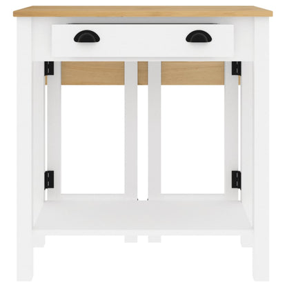 vidaXL 3-tlg. Bar-Set Weiß Massivholz Kiefer