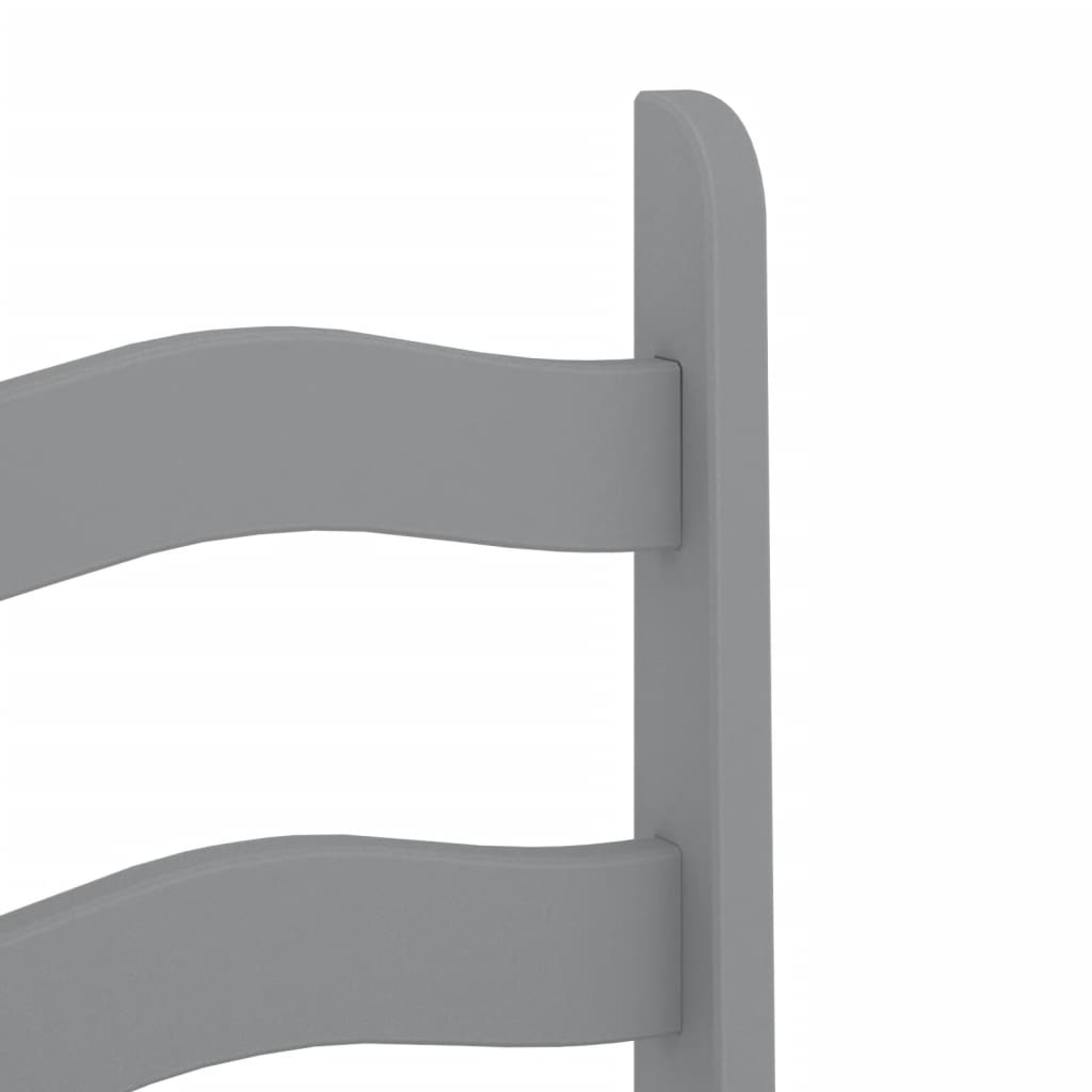 vidaXL Chaises de salle à manger 2 pcs Corona Gris 42x47x107 cm Bois de pin massif