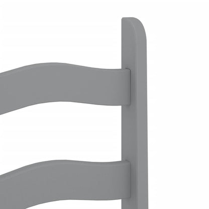 vidaXL Chaises de salle à manger 2 pcs Corona Gris 42x47x107 cm Bois de pin massif