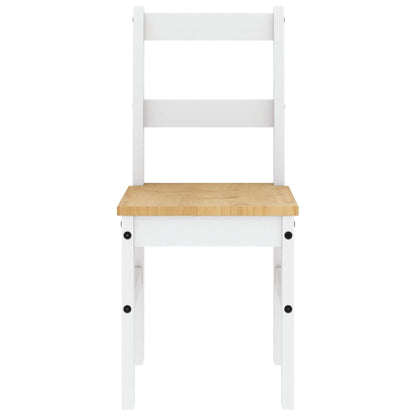 vidaXL Chaises de salle à manger 2 pcs Panama Blanc 40x46x90 cm Bois de pin massif