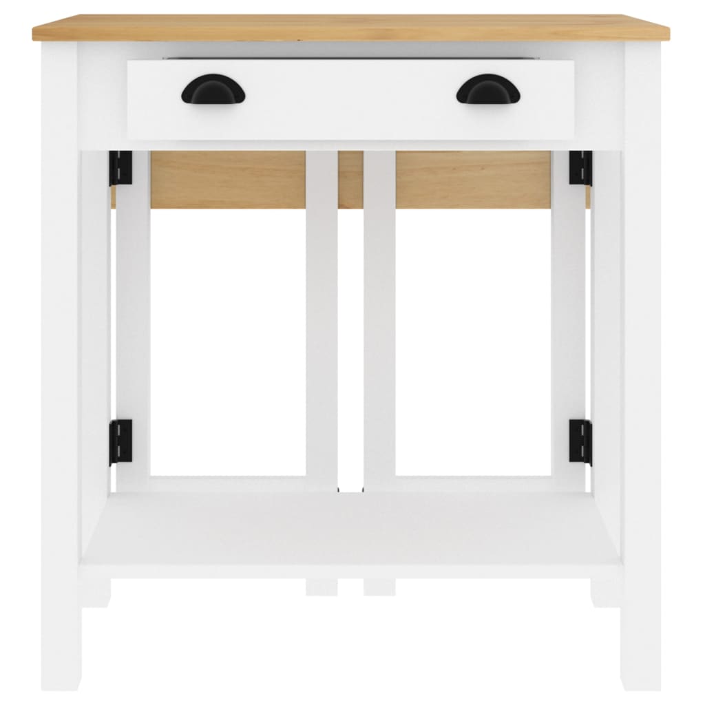 vidaXL 5-tlg. Bar-Set Weiß Massivholz Kiefer