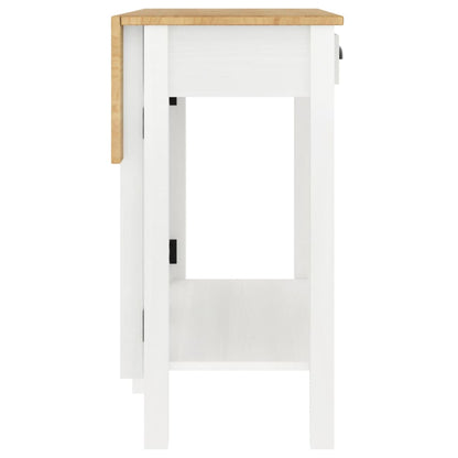 vidaXL 5-tlg. Bar-Set Weiß Massivholz Kiefer