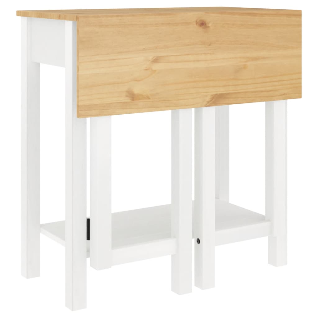 vidaXL 5-tlg. Bar-Set Weiß Massivholz Kiefer