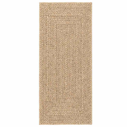 vidaXL Teppich ZIZUR 80x200 cm Jute-Optik Indoor und Outdoor