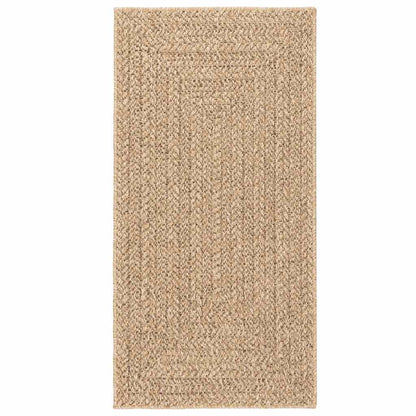 vidaXL Teppich ZIZUR 100x200 cm Jute-Optik Indoor und Outdoor