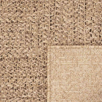 vidaXL Teppich ZIZUR 100x200 cm Jute-Optik Indoor und Outdoor