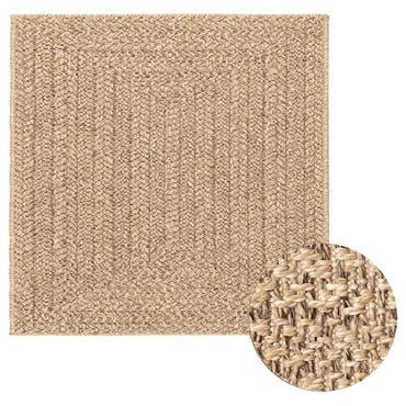 vidaXL Tapis ZIZUR 120x120 cm aspect jute Intérieur et extérieur
