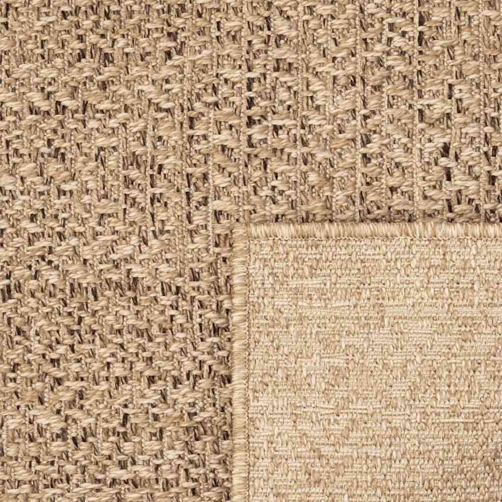 vidaXL Tapis ZIZUR 120x120 cm aspect jute Intérieur et extérieur
