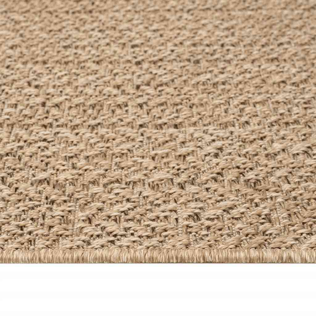 vidaXL Tapis ZIZUR 120x120 cm aspect jute Intérieur et extérieur