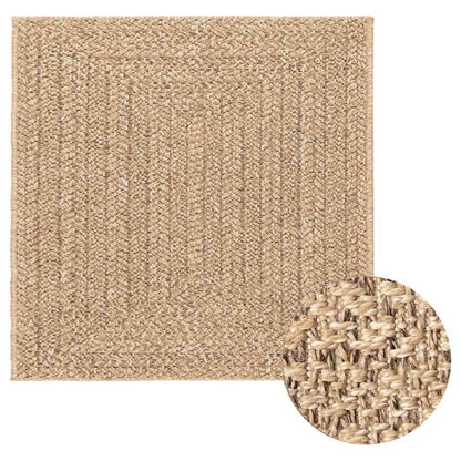 vidaXL Tapis ZIZUR 240x240 cm Aspect jute Intérieur et extérieur