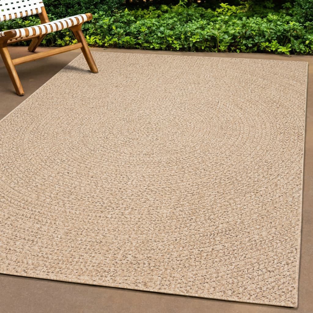 vidaXL Tapis ZIZUR 100x200 cm Aspect Jute Intérieur et Extérieur