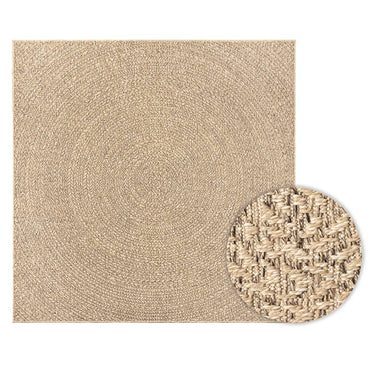 vidaXL Tapis ZIZUR 120x120 cm aspect jute Intérieur et extérieur