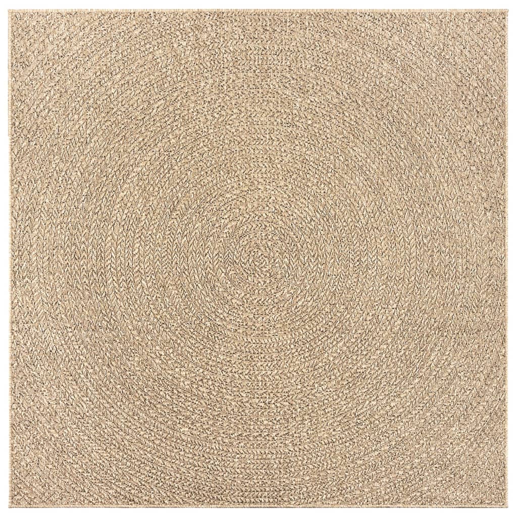 vidaXL Tapis ZIZUR 120x120 cm aspect jute Intérieur et extérieur
