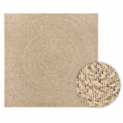 vidaXL Tapis ZIZUR 200x200 cm aspect jute Intérieur et extérieur