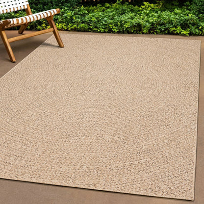 vidaXL Tapis ZIZUR 240x240 cm Aspect jute Intérieur et extérieur