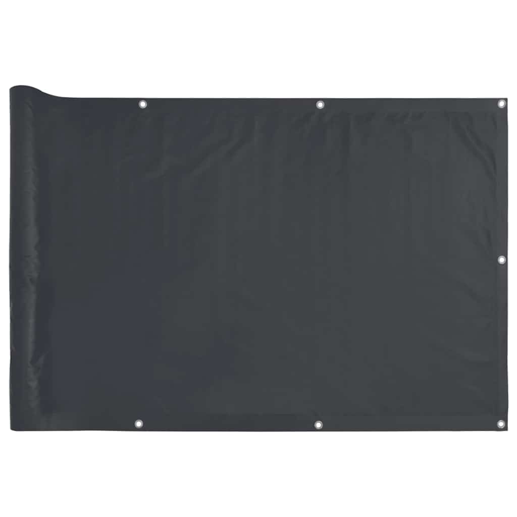 vidaXL Balkon-Sichtschutz Anthrazit 400x75 cm PVC