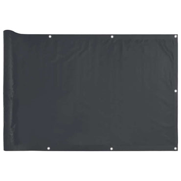 vidaXL Balkon-Sichtschutz Anthrazit 400x75 cm PVC