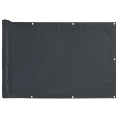 vidaXL Balkon-Sichtschutz Anthrazit 400x75 cm PVC