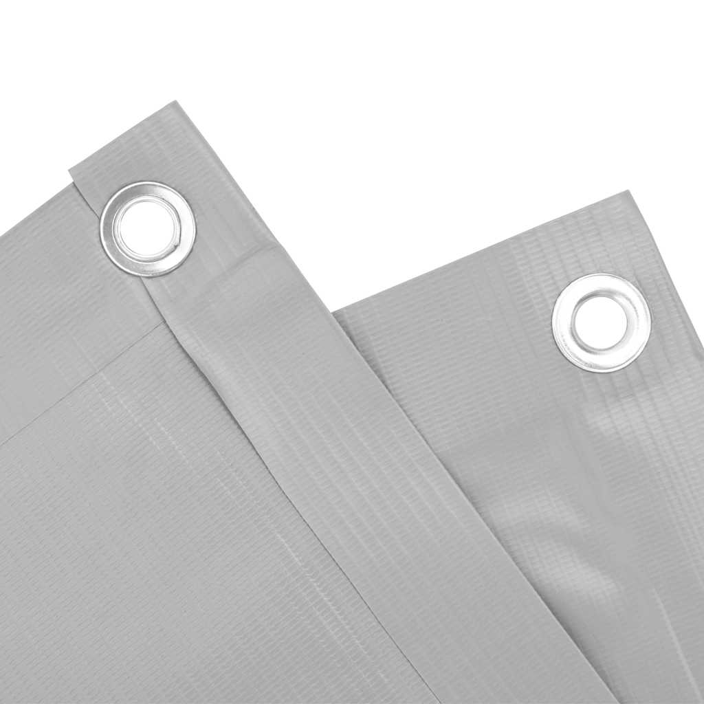 vidaXL Balkon-Sichtschutz Grau 300x75 cm PVC