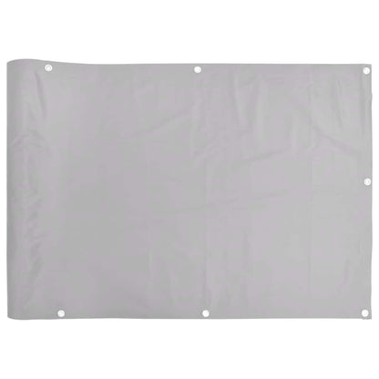 vidaXL Balkon-Sichtschutz Grau 400x75 cm PVC