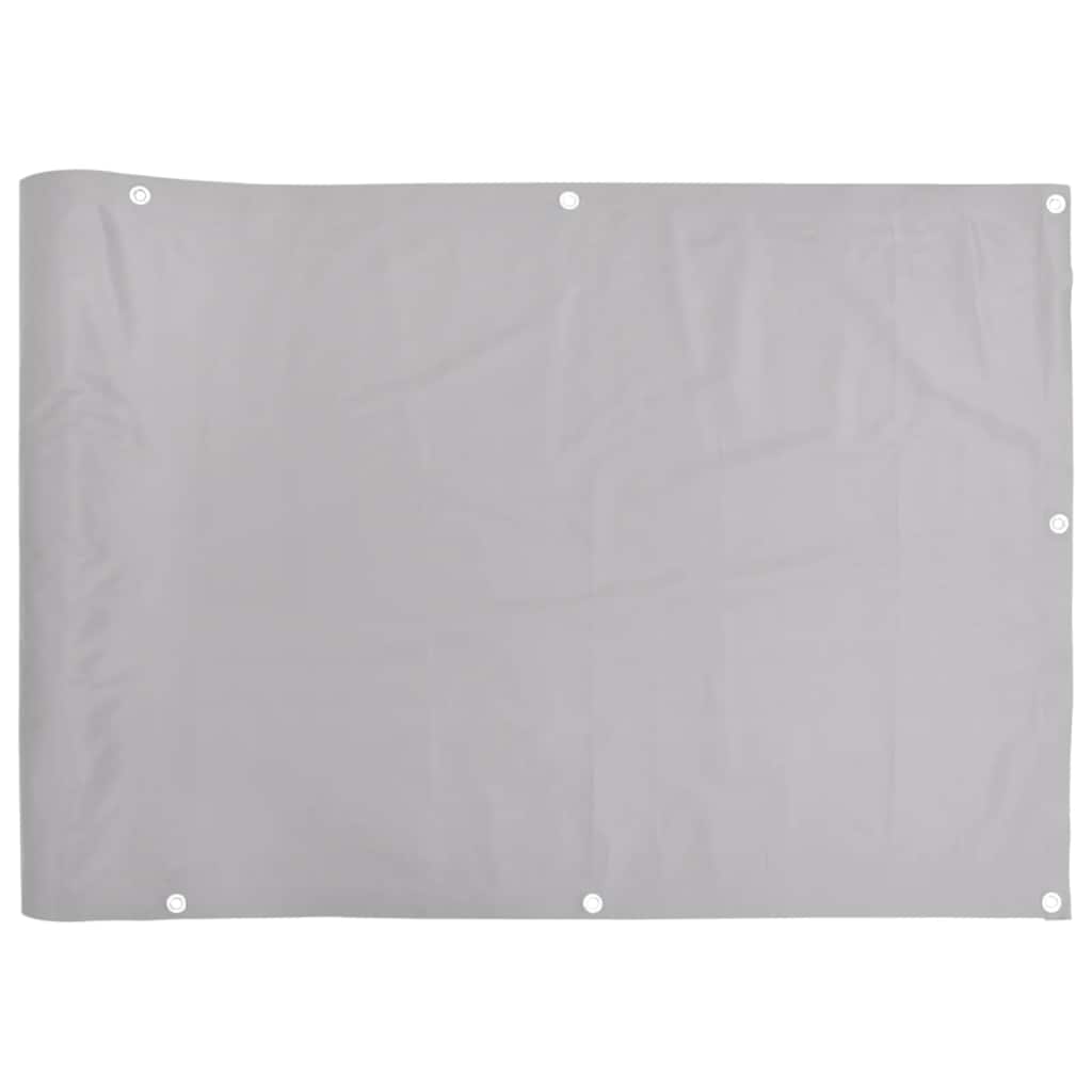 vidaXL Balkon-Sichtschutz Grau 500x75 cm PVC