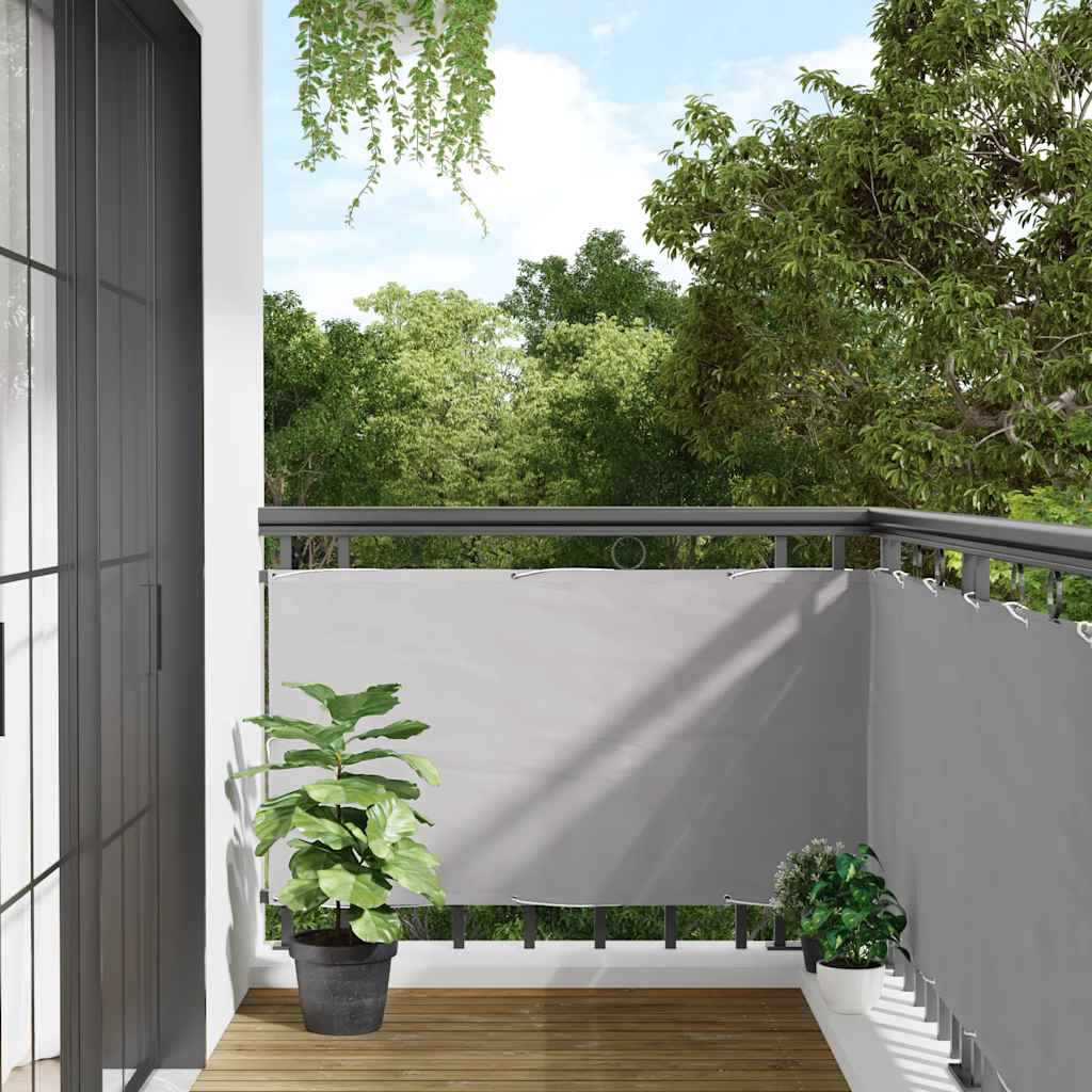 vidaXL Balkon-Sichtschutz Grau 500x75 cm PVC