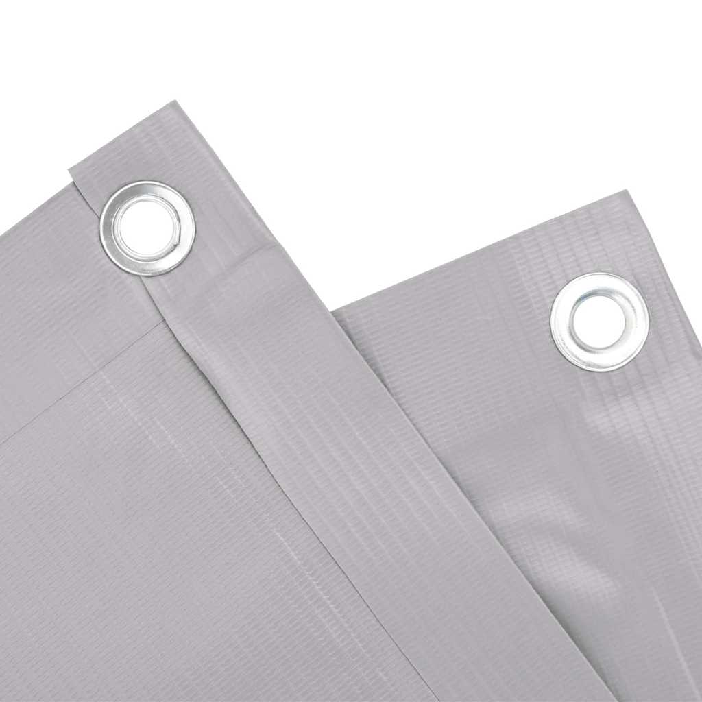 vidaXL Balkon-Sichtschutz Grau 700x75 cm PVC