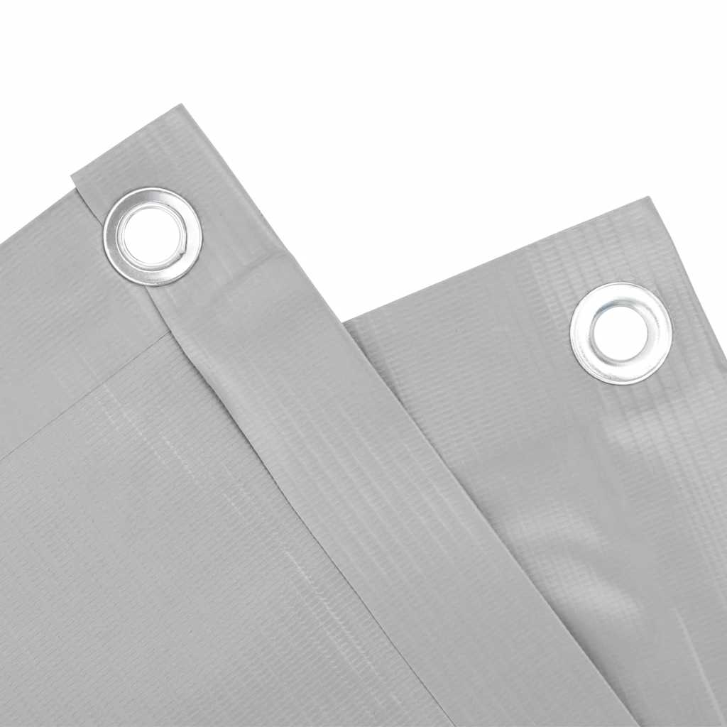 vidaXL Balkon-Sichtschutz Grau 1000x75 cm PVC