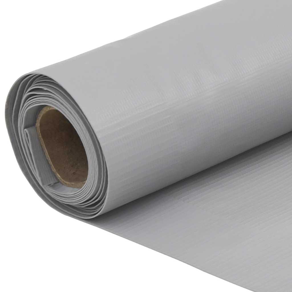 vidaXL Balkon-Sichtschutz Grau 1000x75 cm PVC