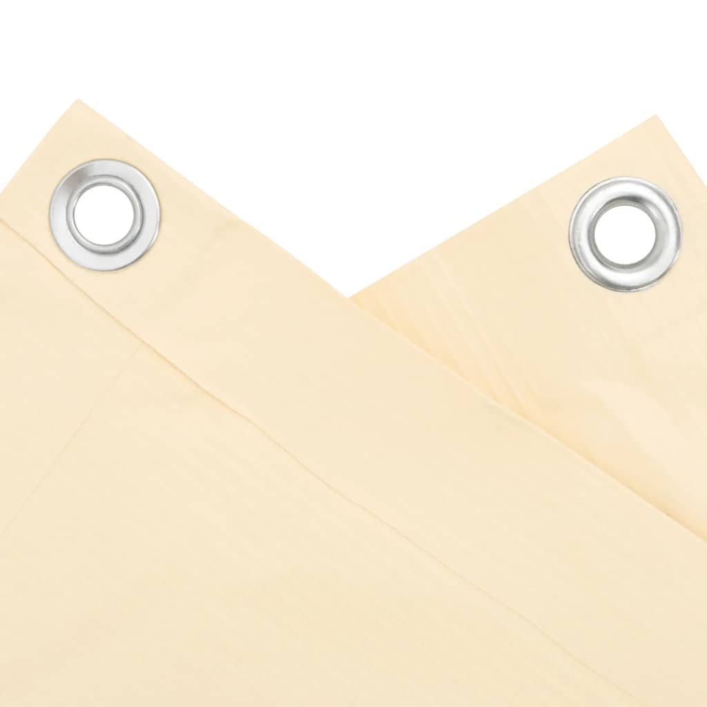 vidaXL Balkon-Sichtschutz Creme 300x75 cm PVC