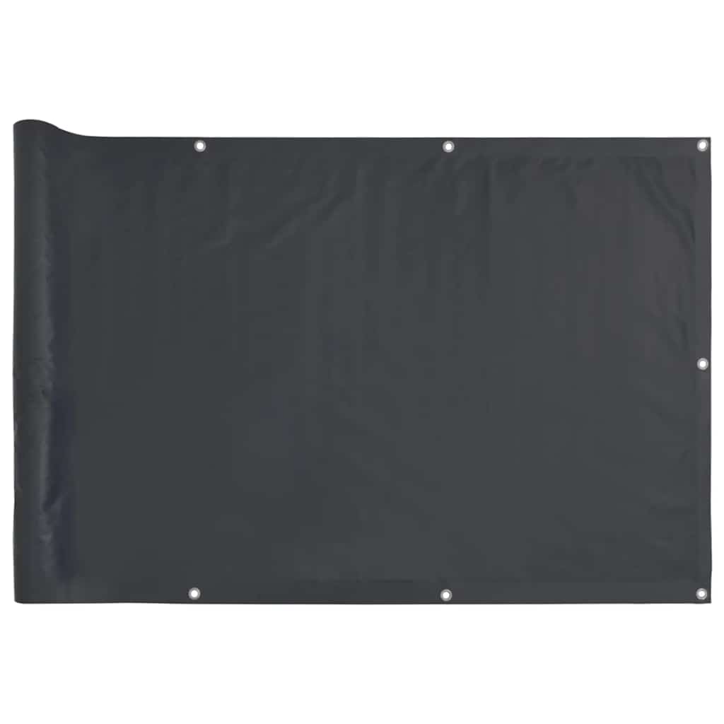 vidaXL Balkon-Sichtschutz Anthrazit 400x90 cm PVC