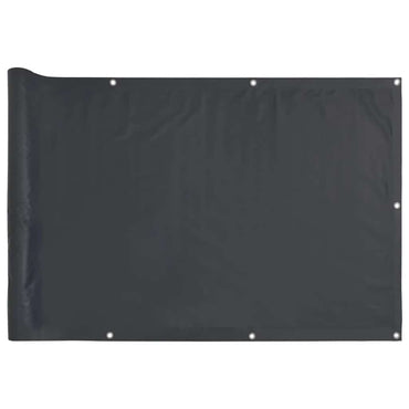 vidaXL Balkon-Sichtschutz Anthrazit 400x90 cm PVC