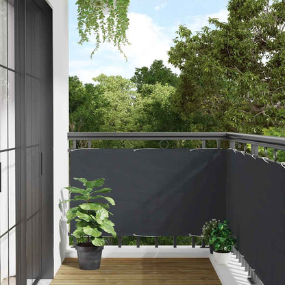 vidaXL Balkon-Sichtschutz Anthrazit 400x90 cm PVC