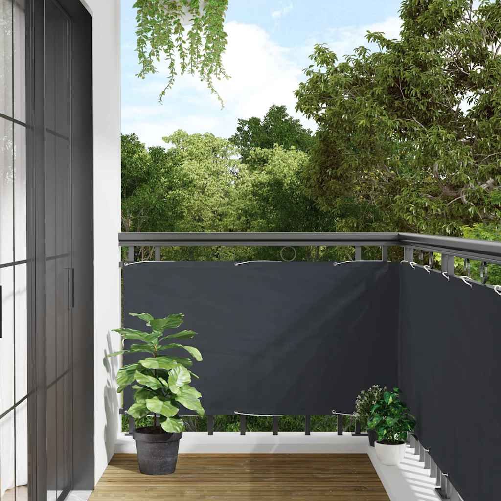 vidaXL Balkon-Sichtschutz Anthrazit 500x90 cm PVC