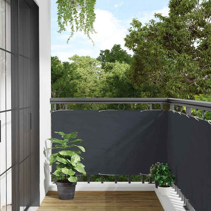 vidaXL Balkon-Sichtschutz Anthrazit 500x90 cm PVC