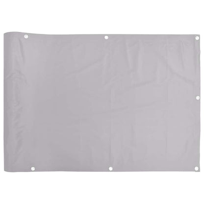 vidaXL Balkon-Sichtschutz Grau 400x90 cm PVC