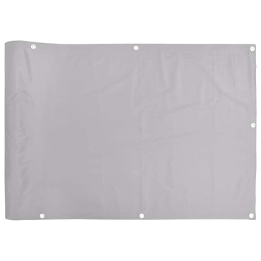 vidaXL Balkon-Sichtschutz Grau 500x90 cm PVC