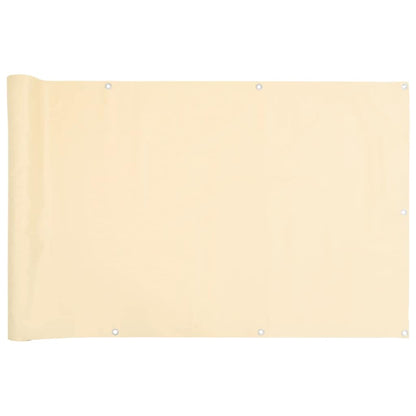 vidaXL Balkon-Sichtschutz Creme 300x90 cm PVC