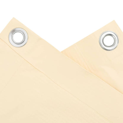 vidaXL Balkon-Sichtschutz Creme 300x90 cm PVC