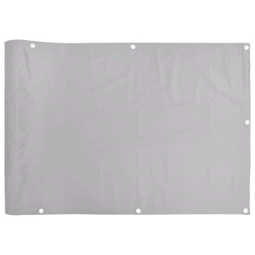 vidaXL Balkon-Sichtschutz Grau 400x120 cm PVC