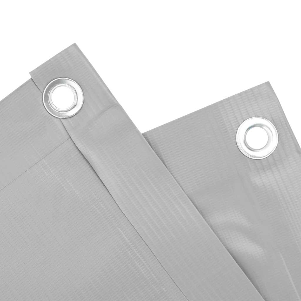 vidaXL Balkon-Sichtschutz Grau 400x120 cm PVC
