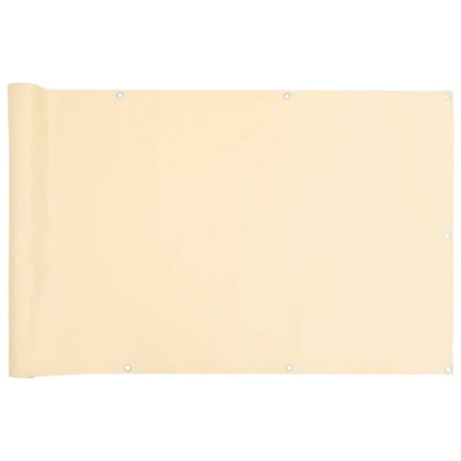 vidaXL Balkon-Sichtschutz Creme 700x120 cm PVC