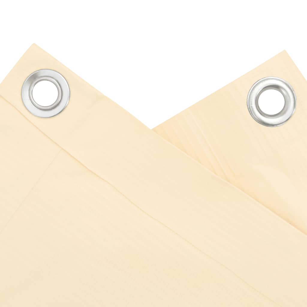 vidaXL Balkon-Sichtschutz Creme 700x120 cm PVC