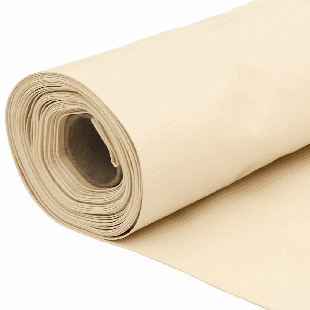 vidaXL Balkon-Sichtschutz Creme 1000x120 cm PVC