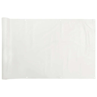 vidaXL Balkon-Sichtschutz Weiß 300x120 cm PVC
