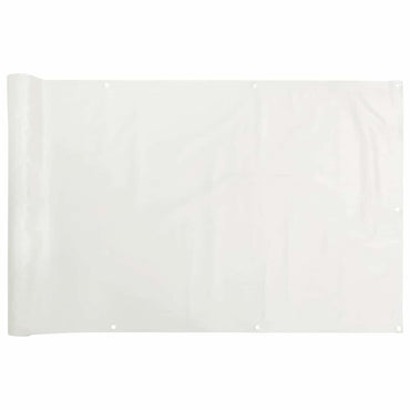 vidaXL Balkon-Sichtschutz Weiß 800x120 cm PVC