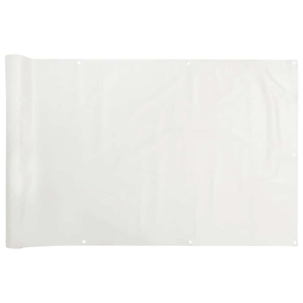 vidaXL Brise-vue de balcon blanc 1000x120 cm PVC